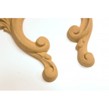 Wood Carving Decorative set of 2 Pieces 11cm. X 6cm.
