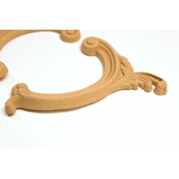Wood carving Decorative set of 2 Pieces 14cm. X 8.5cm.