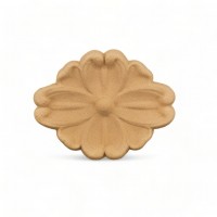 Wood Carved Decorative Flower 9.6cm. X 9.7cm.
