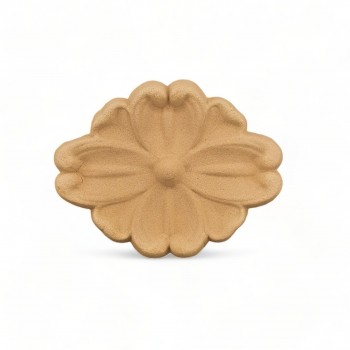 Wood Carved Decorative Flower 9.6cm. X 9.7cm.