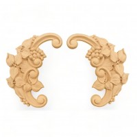 Wood Carving Decorative Set of 2 Pieces 14.5cm. X 7cm