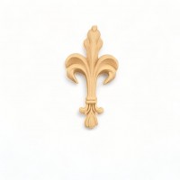 Wood Carved Decorative Royal Lily 10cm. X 5.5cm.