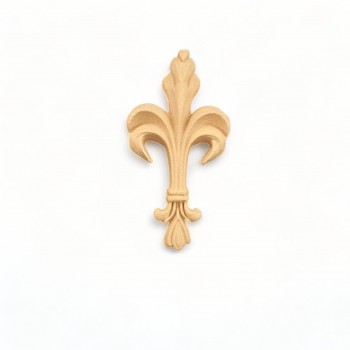 Wood Carved Decorative Royal Lily 10cm. X 5.5cm.