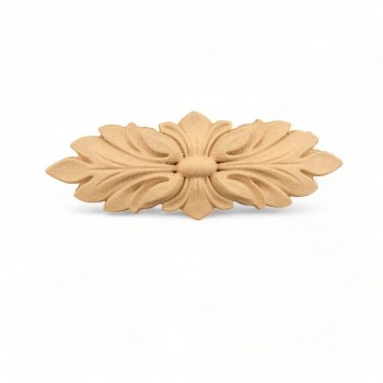 Wood Carved Decorative Flower 12cm. X 4.5cm.