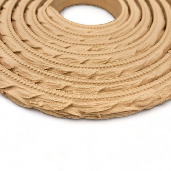 Wood Carved Flexible Trim~ 215cm. X 1.3cm.