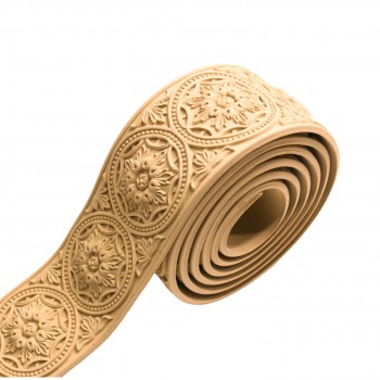 Wood Carved Flexible Trim ~ 215cm. X 7cm.
