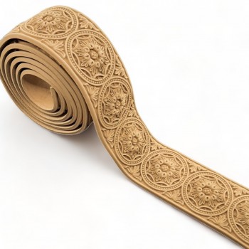 Wood Carved Flexible Trim ~ 215cm. X 7cm.