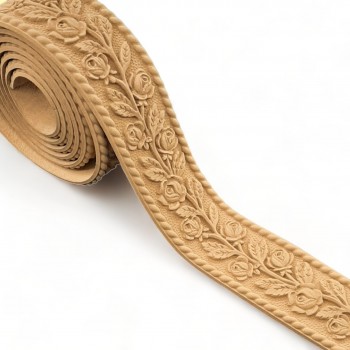 Wood Carved Flexible Trim ~ 215cm. X 6.5cm