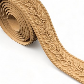 Wood Carved Flexible Trim ~ 215cm. X 6.5cm