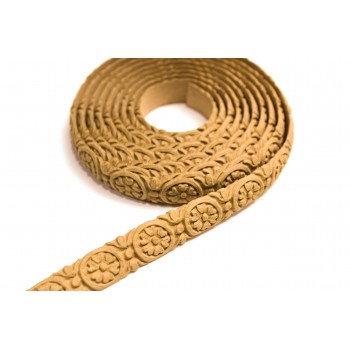 Wood Carved Trim Flexible ~215cm. X 1.4 cm.