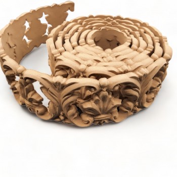Wood Carved Trim Flexible ~215cm. X 7cm.