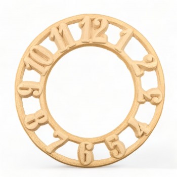 Wood Carved Decorative Clock Diameter 15cm.