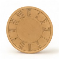 Wood Carved Decorative Clock Diameter 23.5cm.