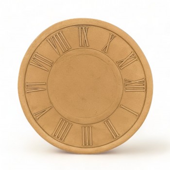 Wood Carved Decorative Clock Diameter 23.5cm.